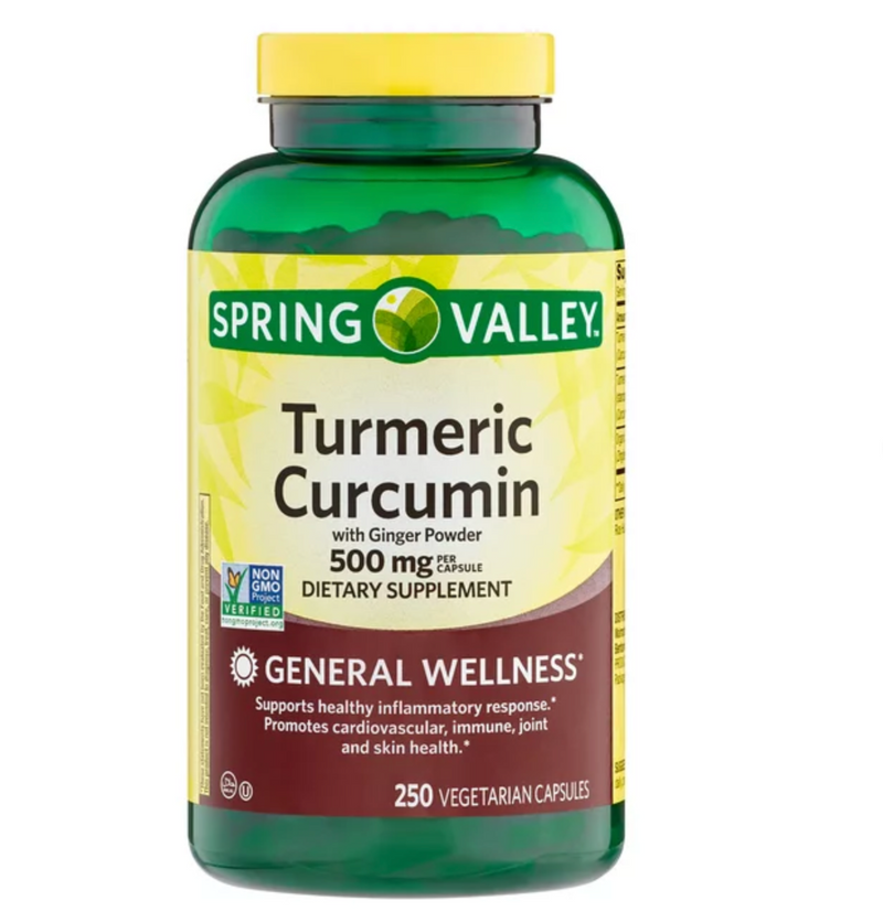 Tumeric Curcumim para saúde cardiovascular, imunológica, articular e da pele - 250 caps
