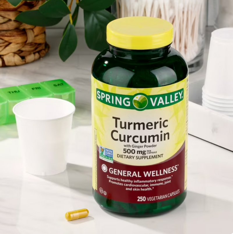 Tumeric Curcumim para saúde cardiovascular, imunológica, articular e da pele - 250 caps